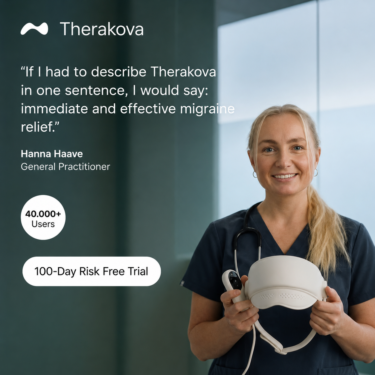 Therakova™ Pro — Migraine Relief Device