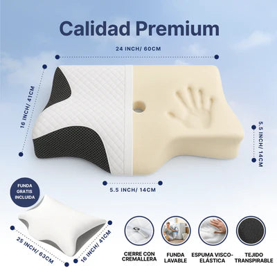 OrthoSleep™ – Almohada Cervical de Ergo Sleep